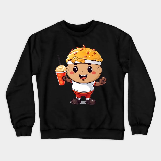 kawaii  junk food T-Shirt cute  funny Crewneck Sweatshirt by nonagobich